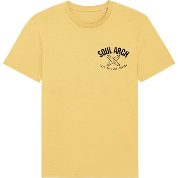 jojoba crossed boards t shirt front