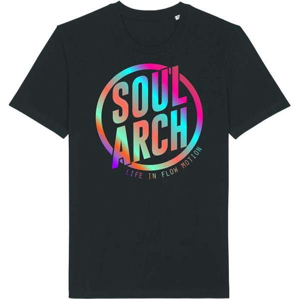 in the round black t shirt