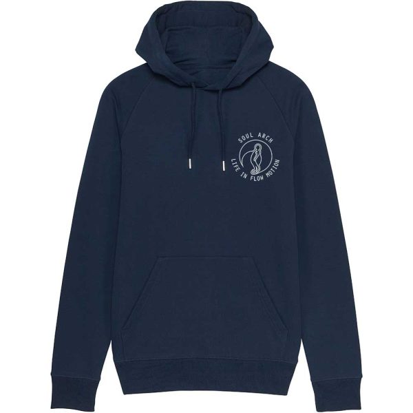 outline sa logo navy hoody