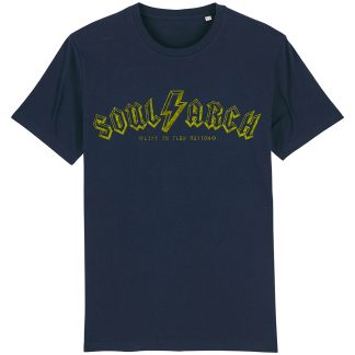 Soul Arch rock navy mens t shirt
