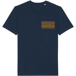 maze navy mens t shirt front