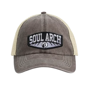 Sennen Vintage Brown Trucker Cap Front