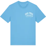 surf shop aqua blue t shirt front